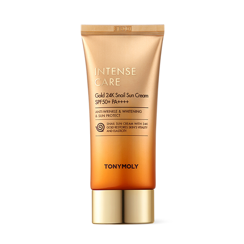 Crème Solaire Or 24 Carats - Intense Care Gold24K Snail Sun Cream SPF50+ PA++++ 50ml